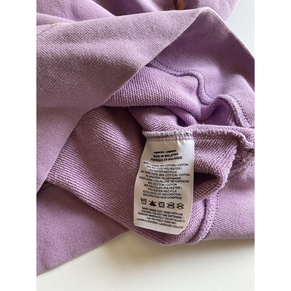 Nike Girls Crop Hoodie Purple Orange Large Standard Fit - Picture 9 of 11